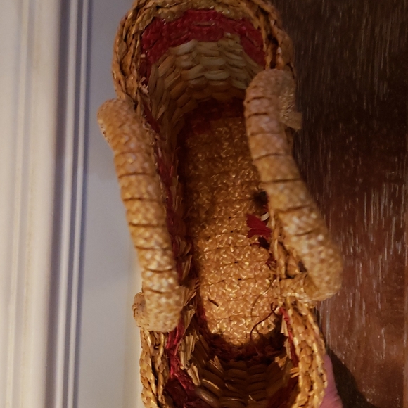 Vintage! 1970's Basket Weave Purse! 2XHost Pick - Picture 4 of 10